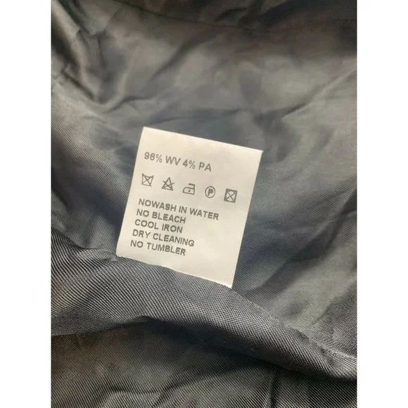 Dolce & Gabbana Basic 46 Virgin Wool Single Breasted Trench Coat Made In Italy - Picture 9 of 11